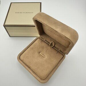 David Yurman Empty Tan Suede Necklace/Pendant Box